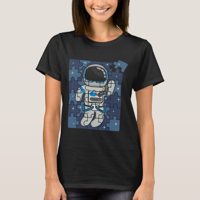 Autismus Spaceman Astro Cosmo Weltraum Autismus Be T-Shirt (Vorderseite)