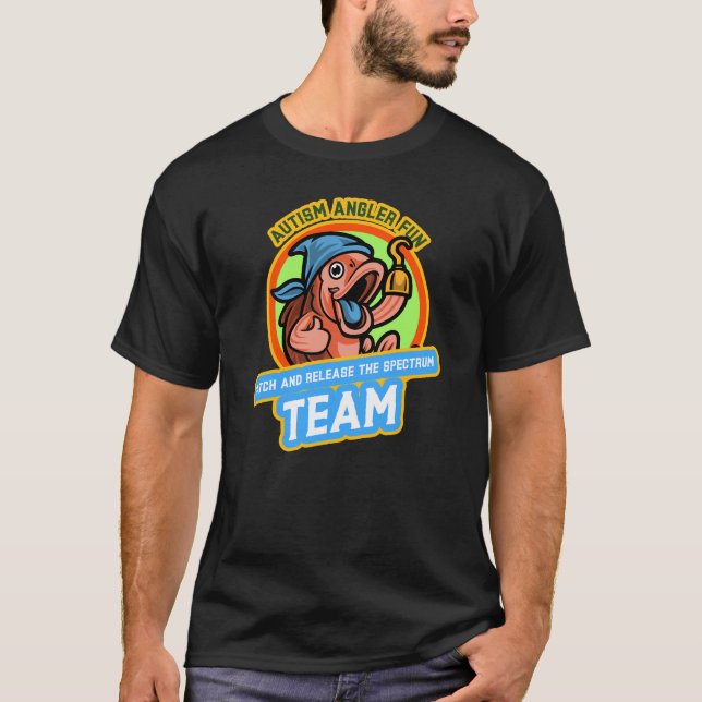 Autismus Spaß Fang und Freigabe des Spektrums T T-Shirt (Vorderseite)