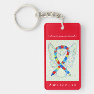 Autismus Spectrum Disease Awareness Ribbon Schlüss Schlüsselanhänger