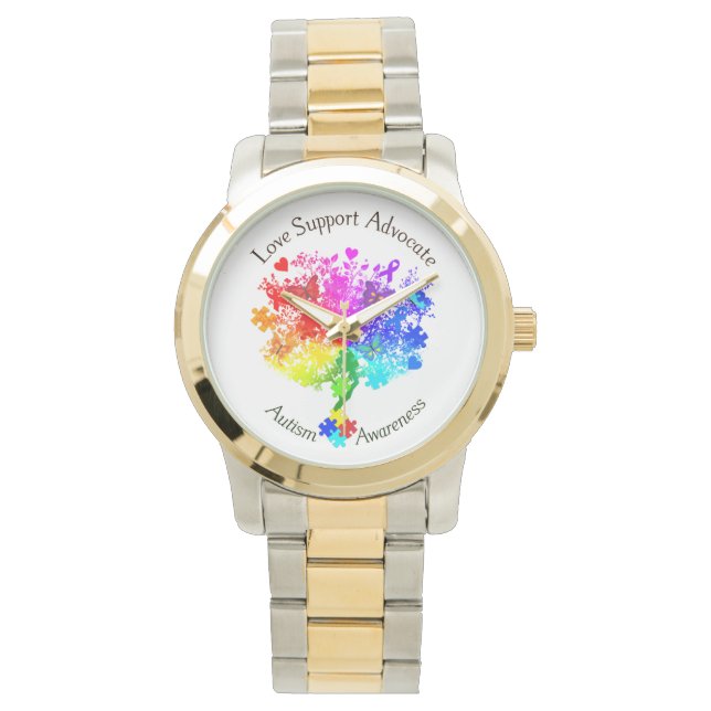 Autismus Spectrum Tree Armbanduhr (Vorderseite)