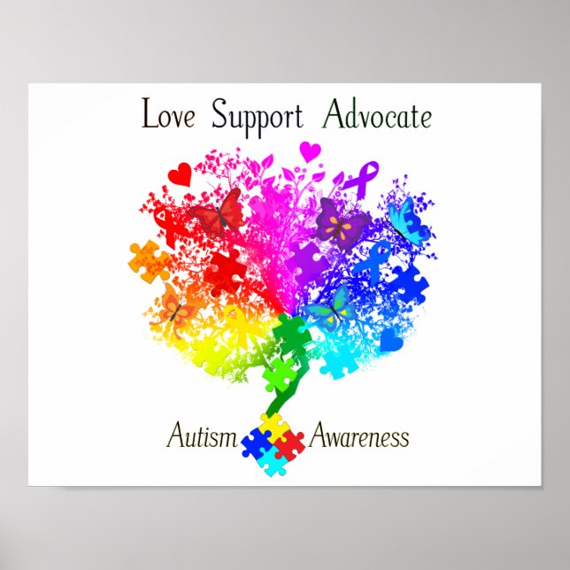 Autismus Spectrum Tree Poster (Vorne)