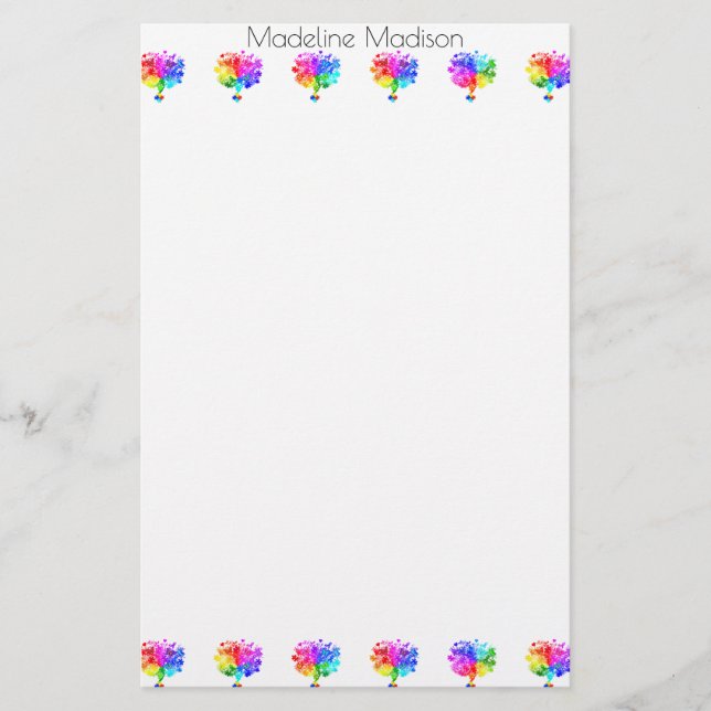 Autismus Spectrum Trees Briefpapier (Vorderseite)