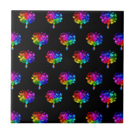 Autismus Spectrum Trees Fliese