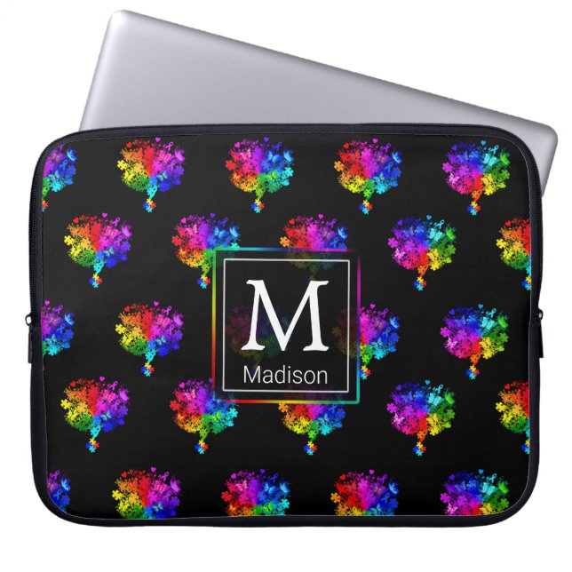 Autismus Spectrum Trees Laptopschutzhülle (Vorderseite)