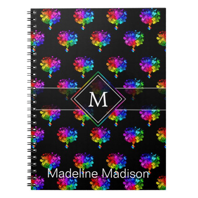 Autismus Spectrum Trees Notizblock (Vorderseite)