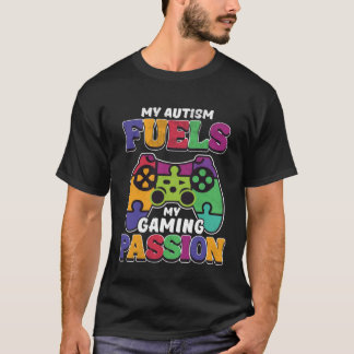 Autismus Spiel Mein Autismus Treibt Meine Gaming-L T-Shirt