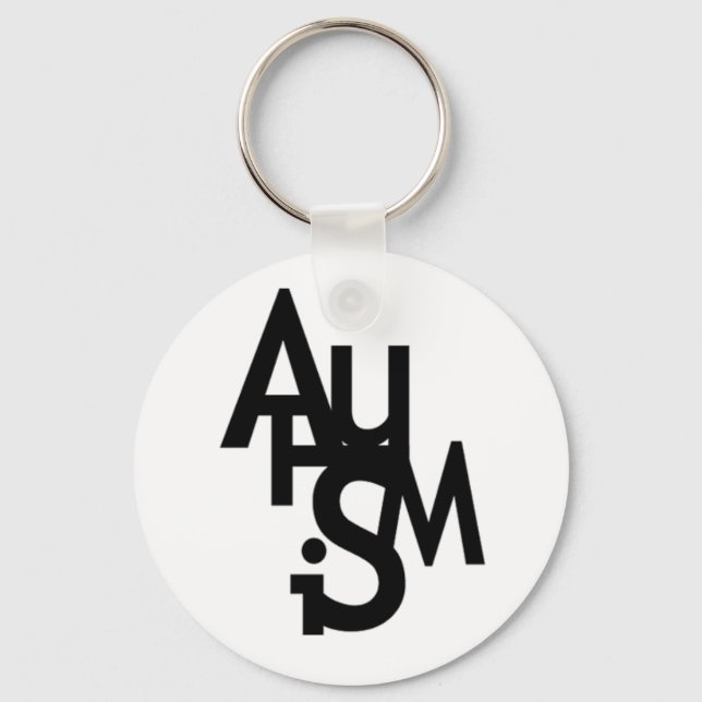 Autismus (Sprichworte) Schlüsselanhänger (Vorderseite)