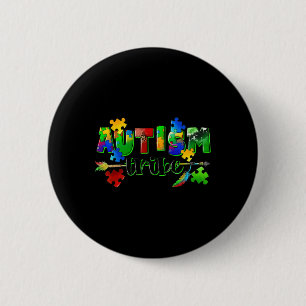 Autismus-Stamm-Puzzle-Herz-Welt-Autismus-Bewusstse Button