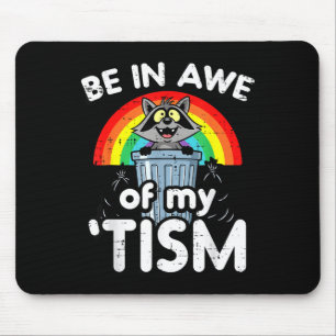 Autismus staune über tism Waschbär asd Bewusstsein Mousepad