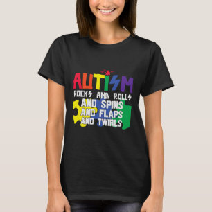 Autismus Steine Rollen Spinnen und Spulen T-Shirt