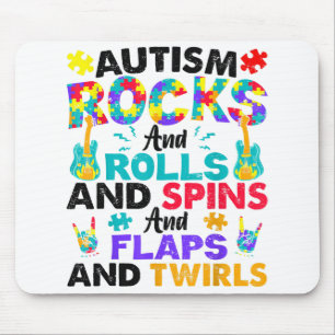 Autismus-Steine und -Rollen Funny Autism Awareness Mousepad