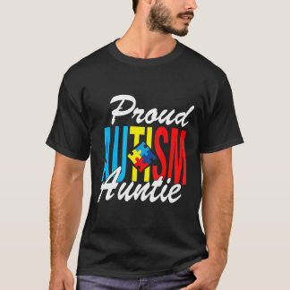 Autismus-Stolze Autismus-Tante-Bewusstseins-Unters T-Shirt