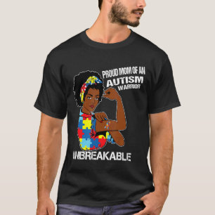 Autismus-stolze Mutter eines Autismus-Kriegers Unz T-Shirt