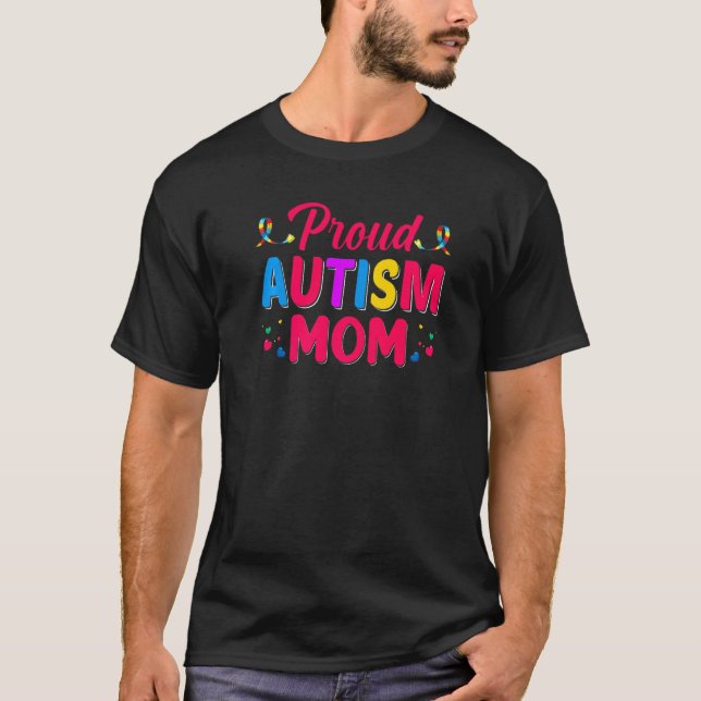 Autismus stolze Mutter Kinder Autismus Schwester J T-Shirt (Vorderseite)