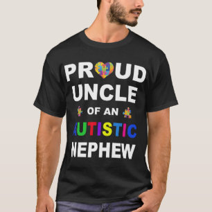 Autismus-stolzer Onkel eines autistischen Neffen - T-Shirt