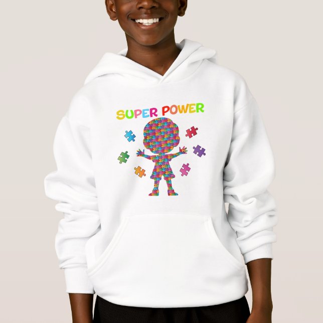 Autismus, Super-Power Hoodie (Vorderseite)