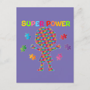 Autismus, Super Power Postkarte