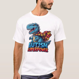 Autismus T-Rex Superpower Awareness T-Shirt