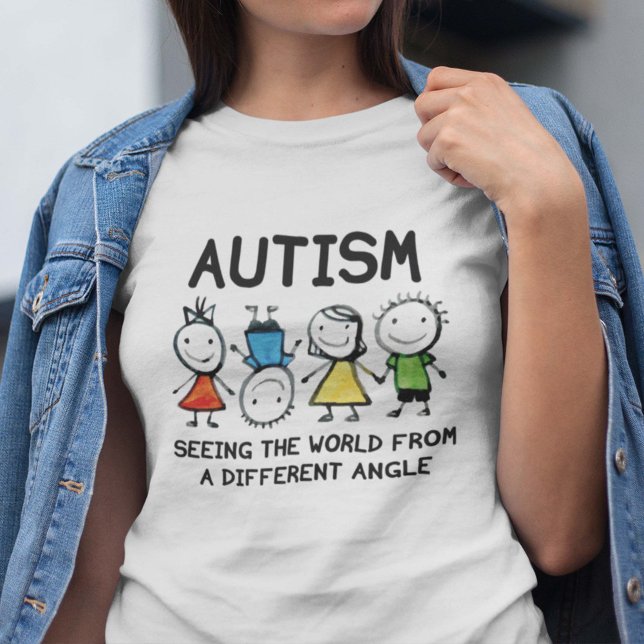 Autismus T-Shirt (Autism. Seeing The World From A Different Angle. Shirt)