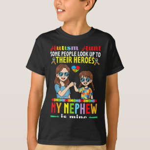 Autismus-Tante Mein Neffe ist mein Held Bewusstsei T-Shirt