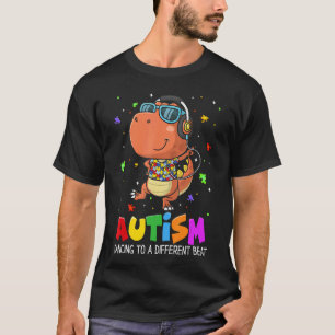 Autismus Tanzen Um Ein Anderer Takt Zu Sein Dinosa T-Shirt