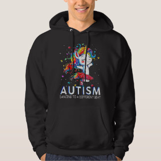 Autismus tanzt zu einem anderen Beat Einhorn Hoodie