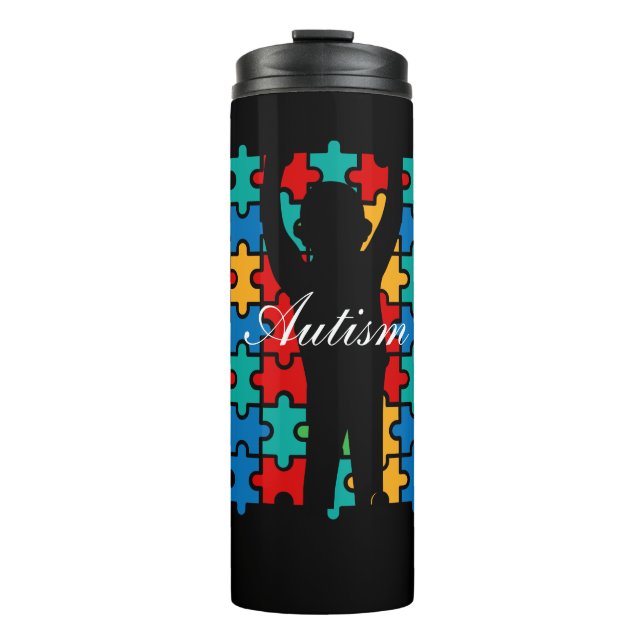 Autismus Thermal Tumbler Thermosbecher (Vorderseite)