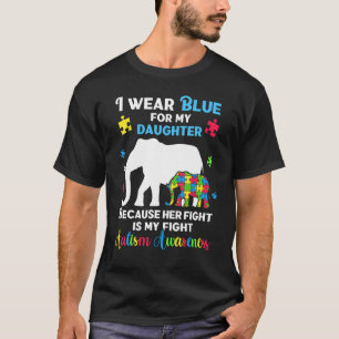 Autismus-Tochter-Mutter-Vater, Lustiges Puzzle Aut T-Shirt