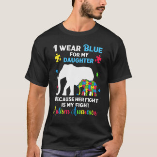 Autismus-Tochter-Mutter-Vater, Lustiges Puzzle Aut T-Shirt