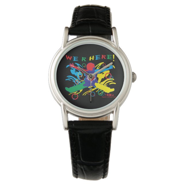 Autismus-Uhr Armbanduhr (Vorderseite)
