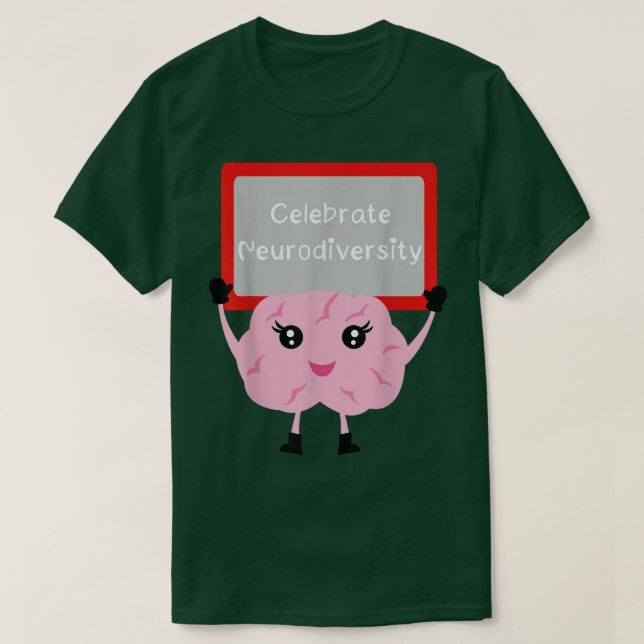 Autismus und ADHS-Bewusstsein - Embraphäre Neurovi T-Shirt (Design vorne)