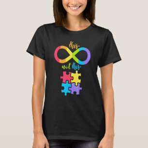 Autismus Unendlichkeitssymbol Kein Puzzle-Stück T-Shirt