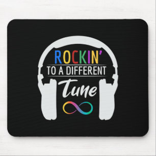 Autismus-Unendlichkeitssymbol Rockt Nach Einer And Mousepad