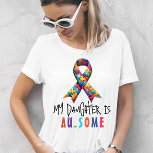 Autismus-Vater   Autistische Tochter T-Shirt