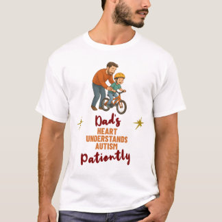 Autismus-Vater-Herz Versteht Geduldig Geschenk T-Shirt