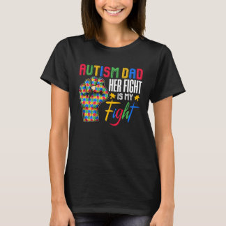 Autismus Vater Puzzle Fist Autismus Bewusstsein Fa T-Shirt