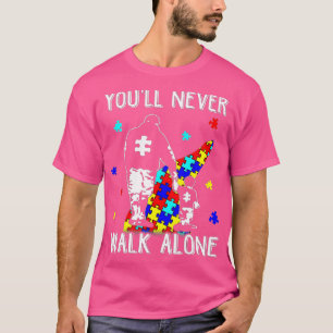 Autismus Vater Sie werden niemals allein laufen, u T-Shirt