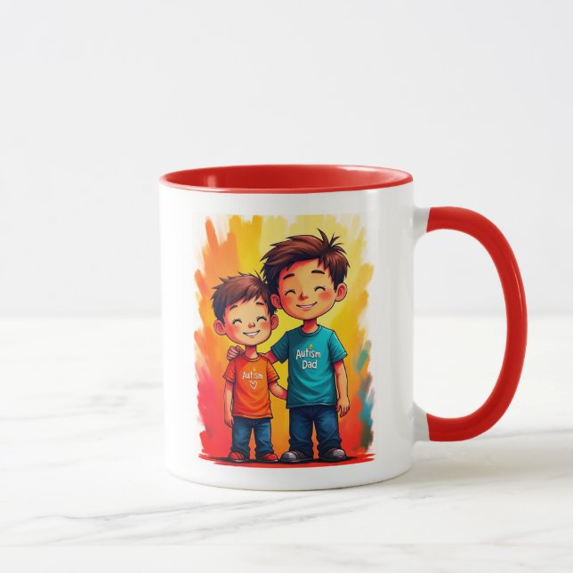 Autismus-Vater  Tasse (Rechts)