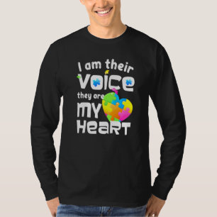 Autismus Vatering ich bin ihre Stimme, sie sind me T-Shirt