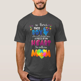 Autismus Vaterschaft Bewusstsein nennt er mich Mam T-Shirt