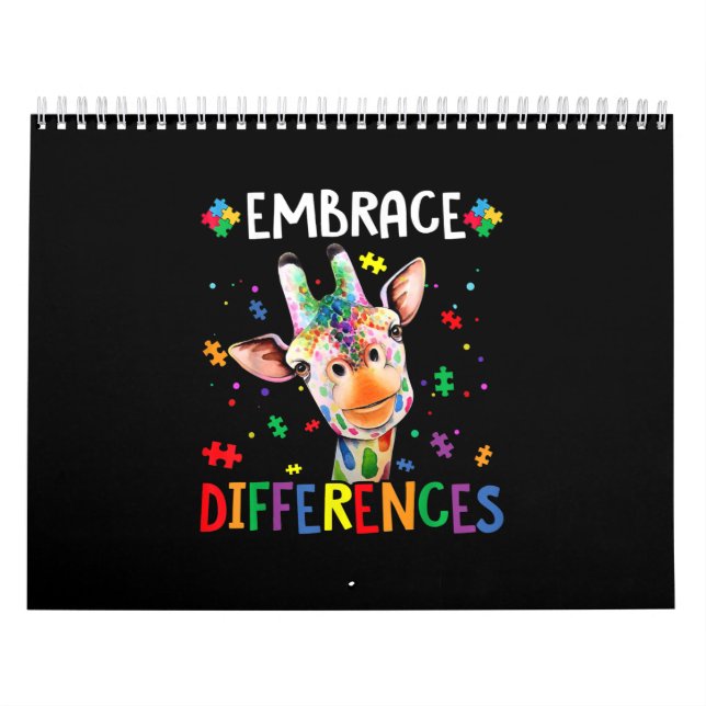 Autismus| Verschiedene Spuren von Giraffe Puzzle Kalender (Titelbild)