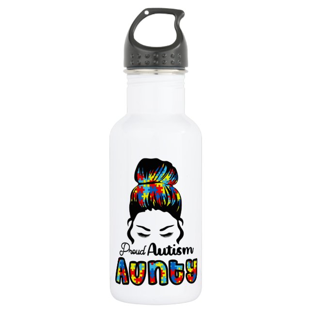 Autismus - Wasserflasche (18 oz) (Vorderseite)