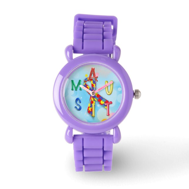 Autismus Watch Armbanduhr (Vorderseite)