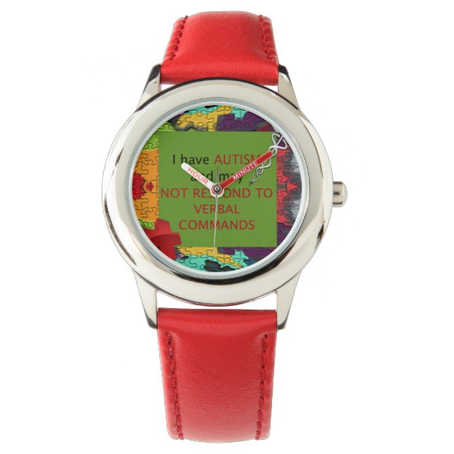 Autismus Watch I.C.E. Armbanduhr (Vorderseite)