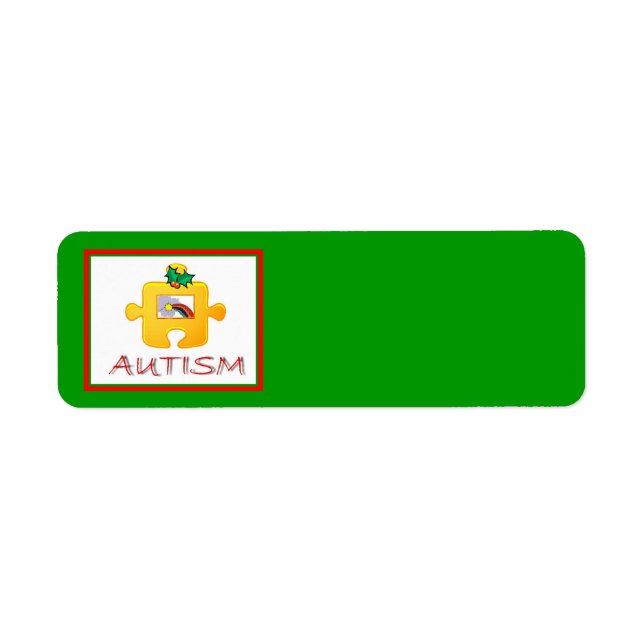 Autismus Weihnachtslabel (Vorne)