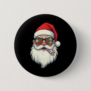Autismus Weihnachtsmann Zuckerrohr Weihnachten Fra Button