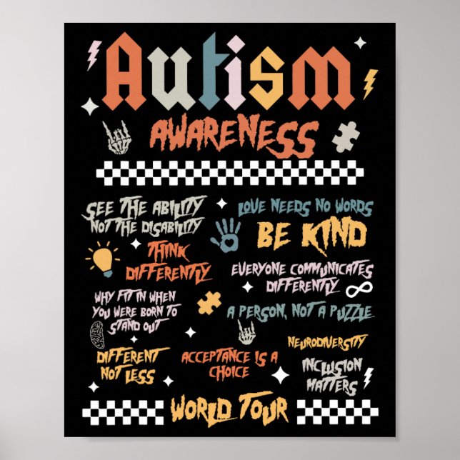 Autismus-Welttournee  Poster (Vorne)