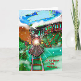 Autismus Wohltätigkeit Weihnachtskarte Feiertagskarte