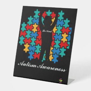 Autismus-Zeichen Sockelschild