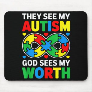 Autismusakzeptanz für Männer Frauen Kinder Autismu Mousepad